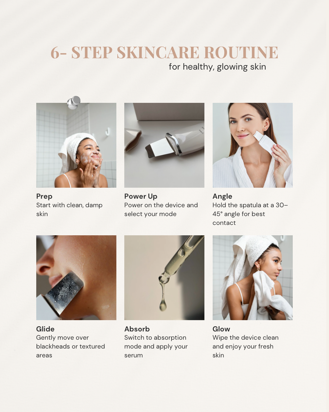 GlowLift™ Ultrasonic Skin Scrubber – Blackhead Remover & Facial Lifting Tool