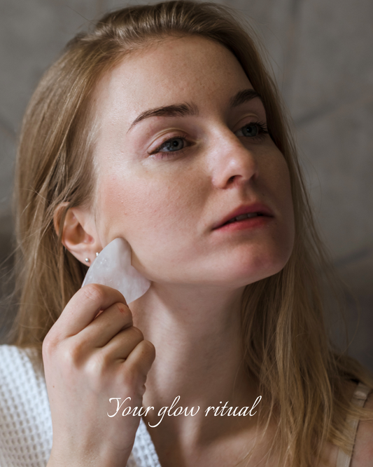RadianceRoll™ Pink Jade Face Roller – Natural Jade Gua Sha for Anti-Aging & Puffiness