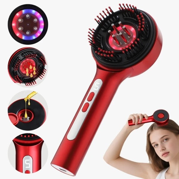 Hot Girl Scalp Therapy Brush – Infrared Hair Regrowth + Massage Tool