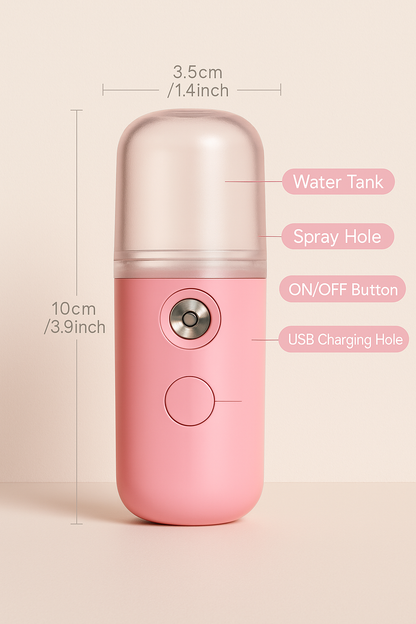 GlowMist Mini™ – Dewy Skin, Anytime.
