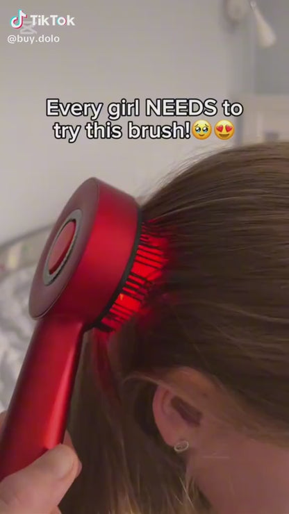 Hot Girl Scalp Therapy Brush – Infrared Hair Regrowth + Massage Tool